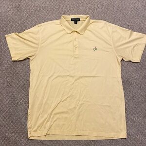 NWOT Masters Collection Men’s 100% Cotton Golf Polo Size XLarge Yellow